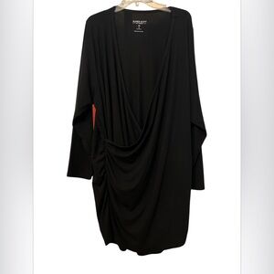 NWT Super Soft By Torrid Womens Black Rib Surplice Neck Wrap Top